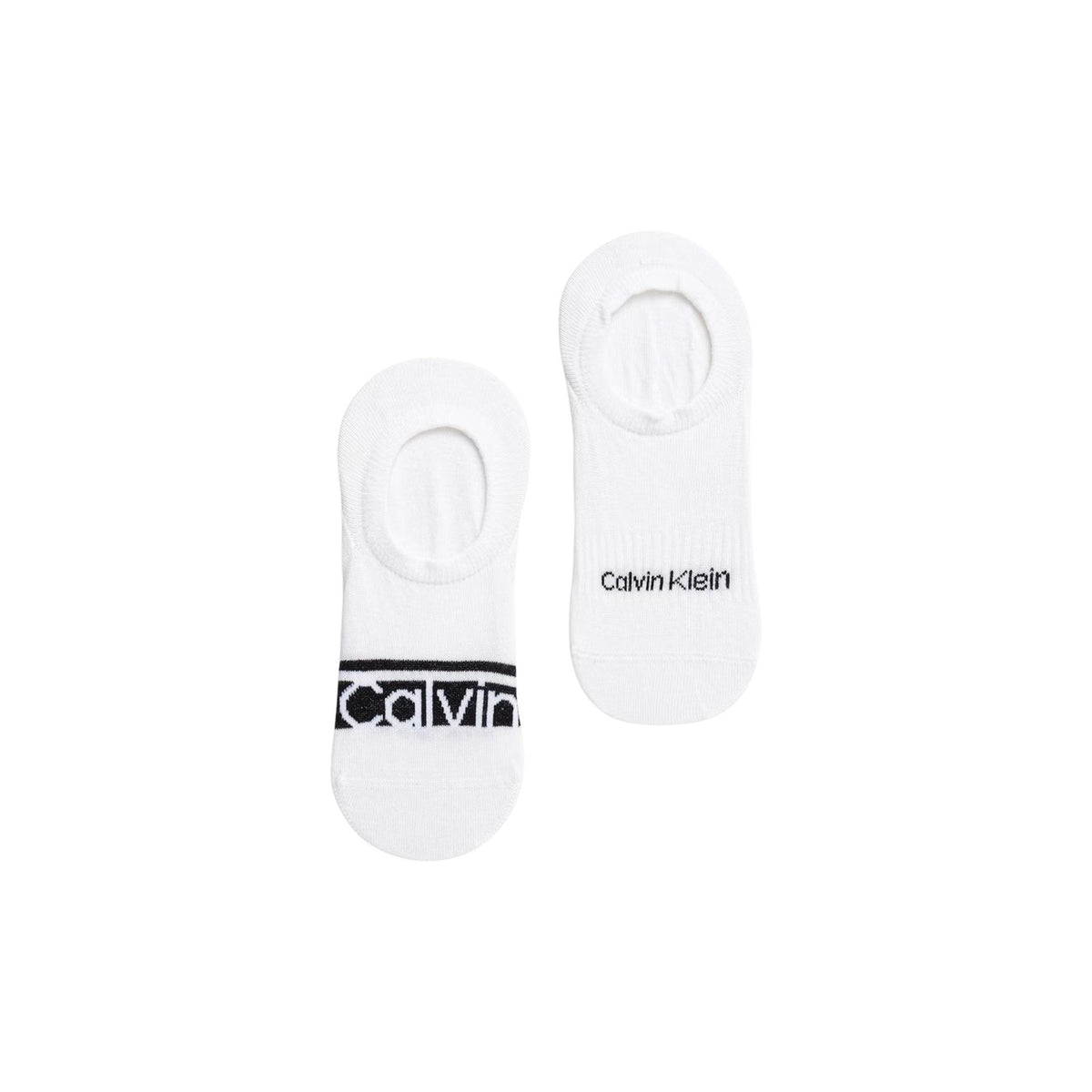 Pack 2 Paia Fantasmini Uomo CK Jeans; Bianco. 74% Cotone, 24% Poliammide, 2% Elastam. Taglio High Cut anti-scivolo, logo a contrasto, traspiranti e resistenti.