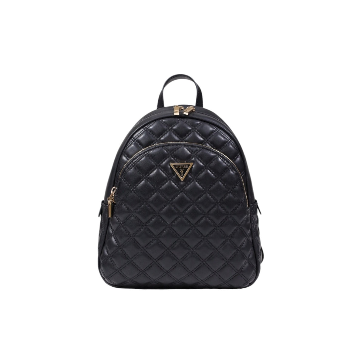 Zaino Guess donna nero con cerniera 100% poliuretano 25x28x12 cm - vista frontale