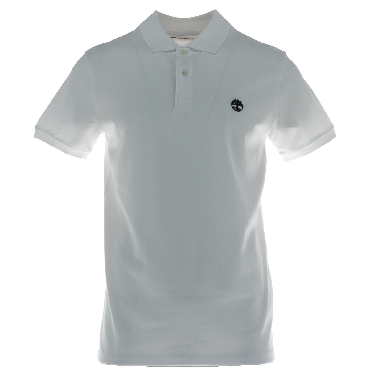 Polo Timberland regular basic con logo uomo bianca maniche corte colletto polo 97% cotone 3% elastan - vista frontale
