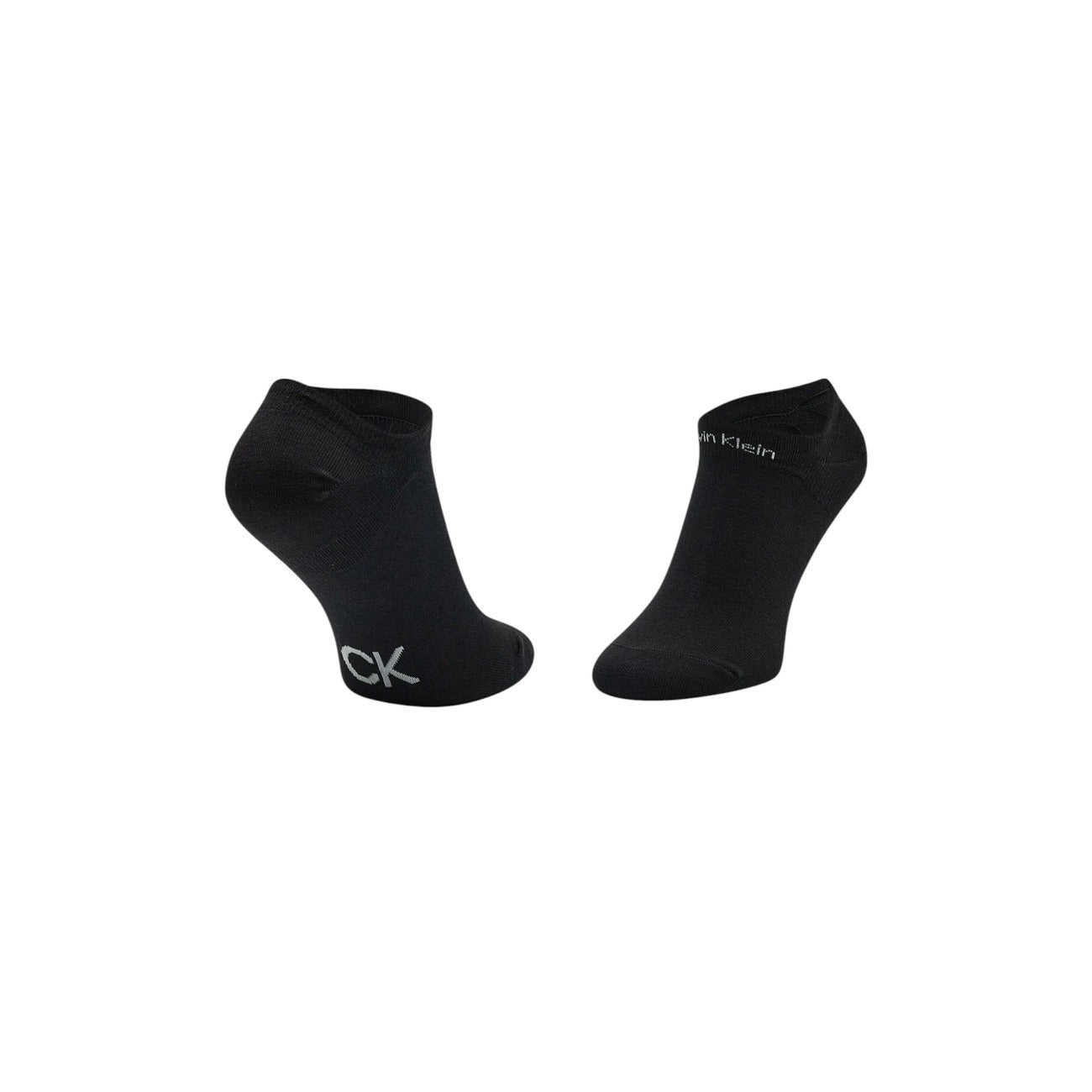 Calze Donna Calvin Klein Jeans 2P Sneaker Gripper; 62% Poliestere, 35% Poliammide, 3% Elastam. Sistema antiscivolo, invisibili nella scarpa, nero. Confezione da 2 paia, stile casual/sportivo.