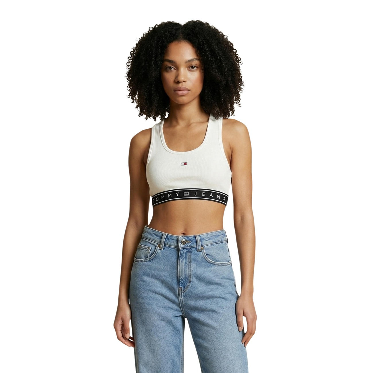 Tommy Hilfiger Jeans Crop top slim fit incrociato sulla schiena Donna DW0DW22537