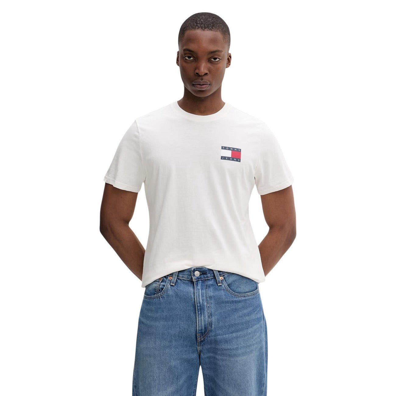 Tommy Hilfiger Jeans T-Shirt basic manica corta Uomo TJM SLIM ESSENTIAL FLAG TEE EXT