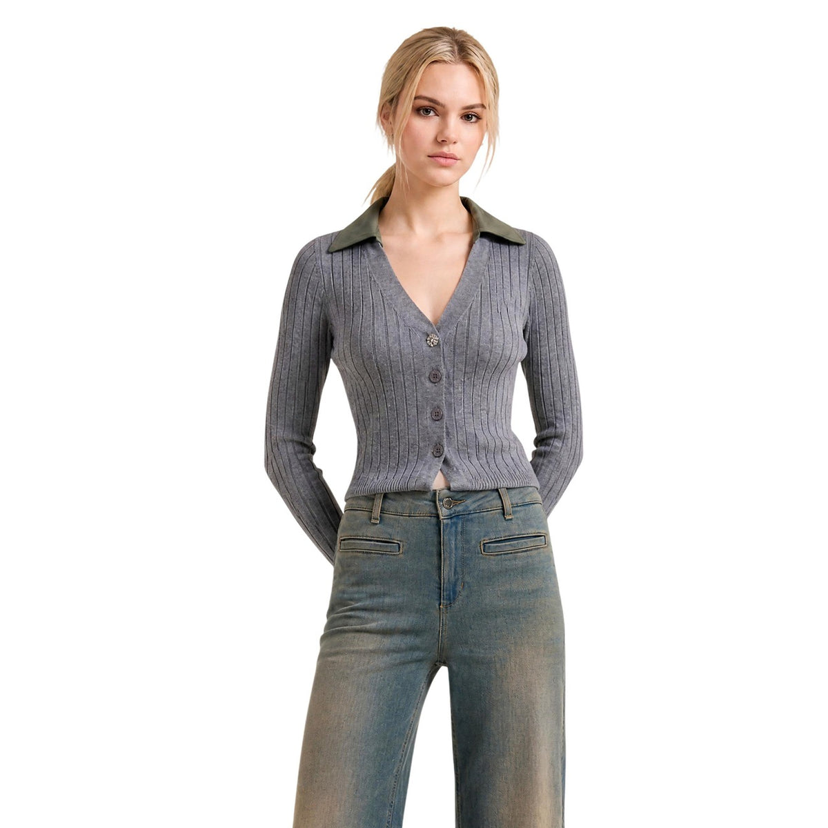 Liu Jo Maglia Dégradé con Paillettes Donna SWEATER
