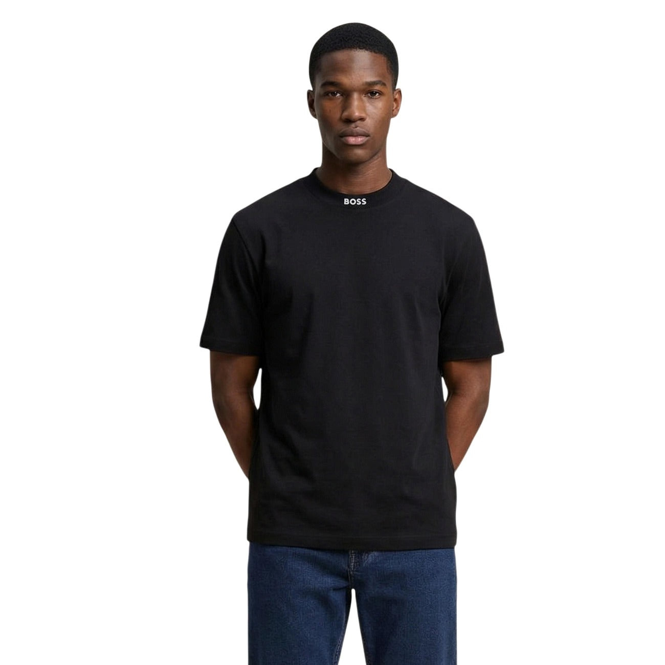 Boss T-Shirt basic TEE COLLAR ZONE maniche corte Uomo 50562120