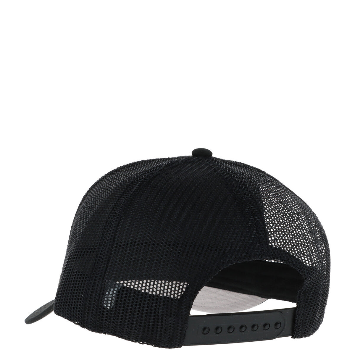 Cappellino American Needle Yellowstore SMU679A; nero, fantasia stampata, misto cotone e poliestere. Design urban, chiusura regolabile. Vista posteriore