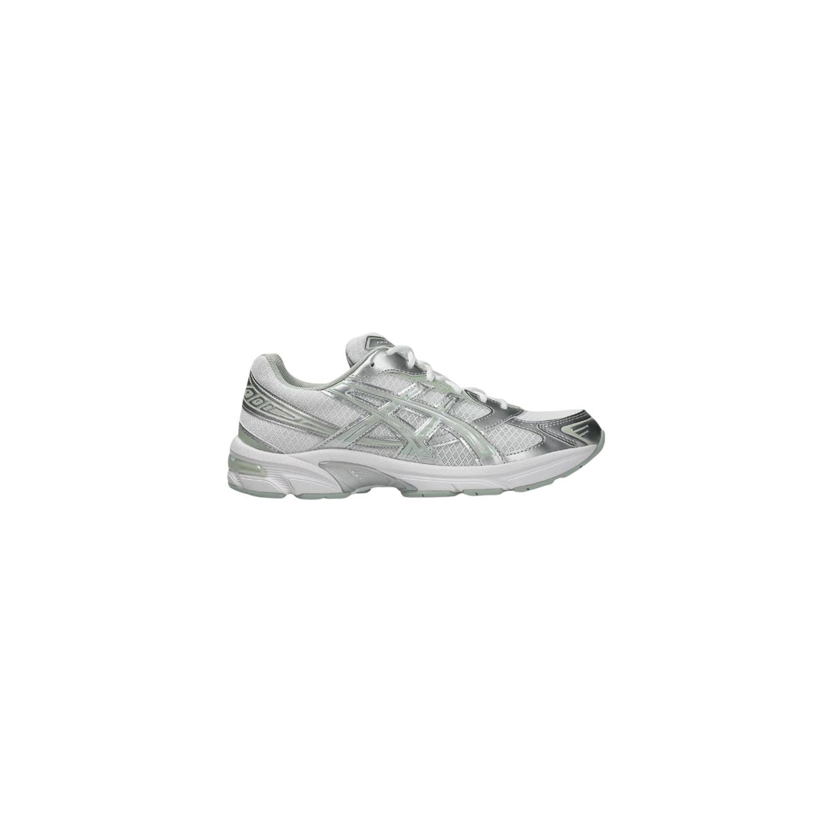 Sneaker Asics GEL-1130 stile running vintage anni 2000 con tecnologia GEL e supporto stabilità. Scarpa sportiva da uomo e donna in mesh e pelle sintetica argentata stile urban streetwear e normcore.