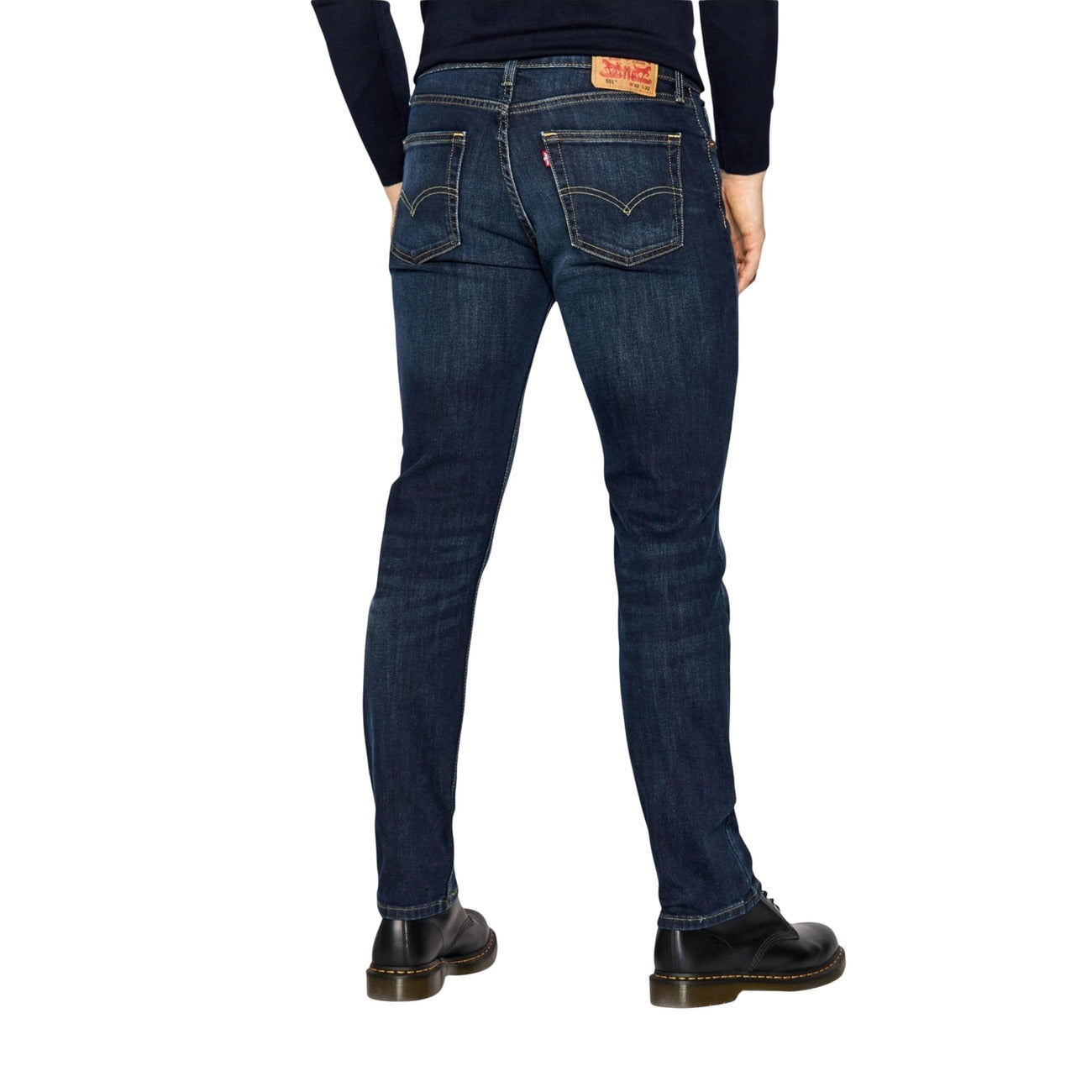 Levis® Jeans Uomo Blu in Cotone 99% Elastan 1% con Zip e Bottone Tasche Anteriori e Posteriori 04511-1390