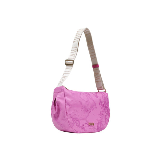 Borsa Geo Alviero Martini Fuxia; 58% Poliestere, 42% Poliuretano. Tracolla removibile, chiusura zip, tasca interna. Borsa a mano e crossbody resistente e leggera per la PE26.