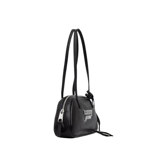 Borsa a Spalla Donna Tommy Hilfiger TJW Bold; Nero. 100% Poliuretano effetto pelle, chiusura zippata in metallo, doppio manico, logo ricamato e portachiavi. Silhouette compatta ed allungata (28x13 cm), stile urban 4 stagioni. Laterale