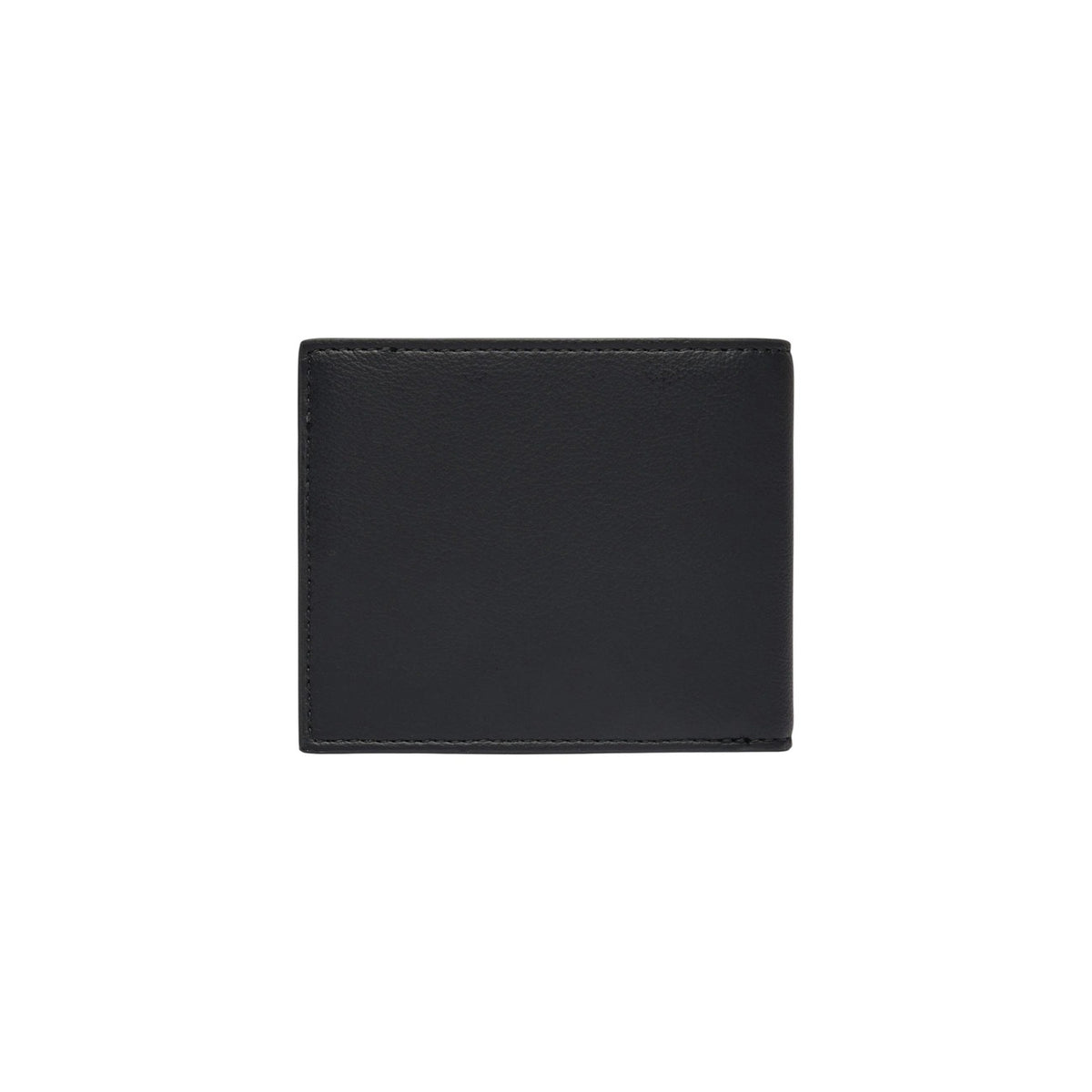 Portafoglio BOSS uomo nero sottile modello Jace 8cc. Portacarte compatto elegante in materiale riciclato nero con scomparti interni per 8 carte di credito e documenti, stile minimal, classico e formale.