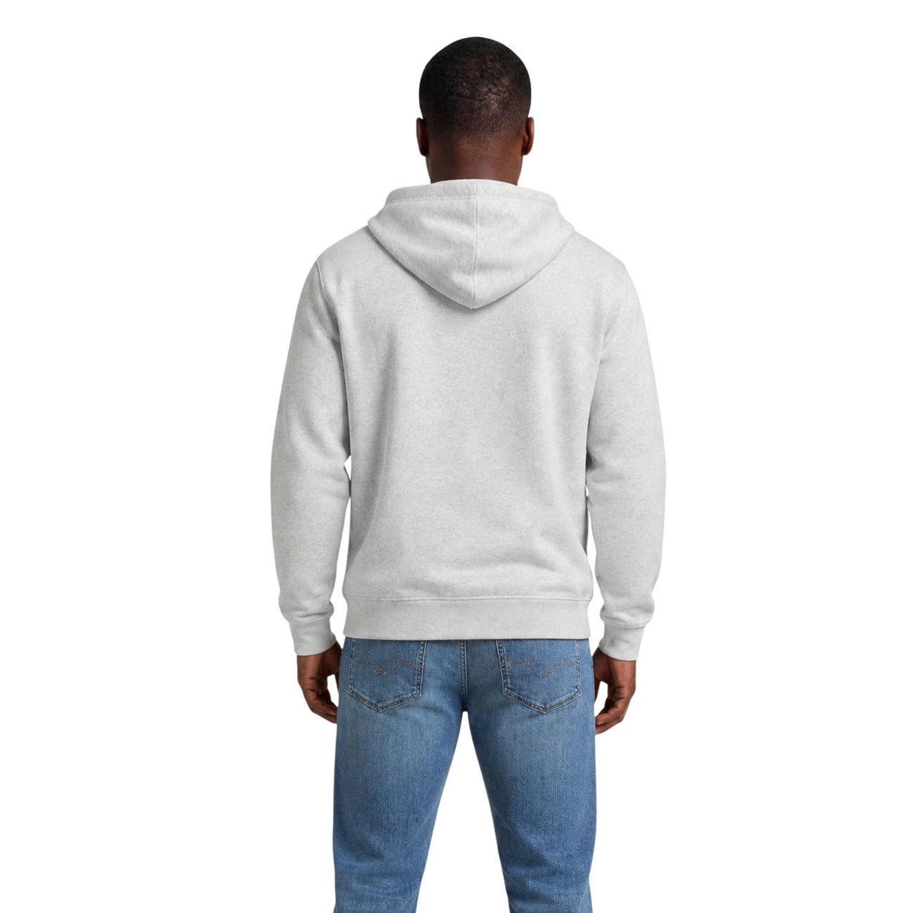 Felpa Grigia con Cappuccio Tommy Jeans; 100% Cotone Rigenerato. Tasca a marsupio, logo ricamato, finiture a costine. Stile casual, materiale ecosostenibile, ideale per l'uso quotidiano. Posteriore