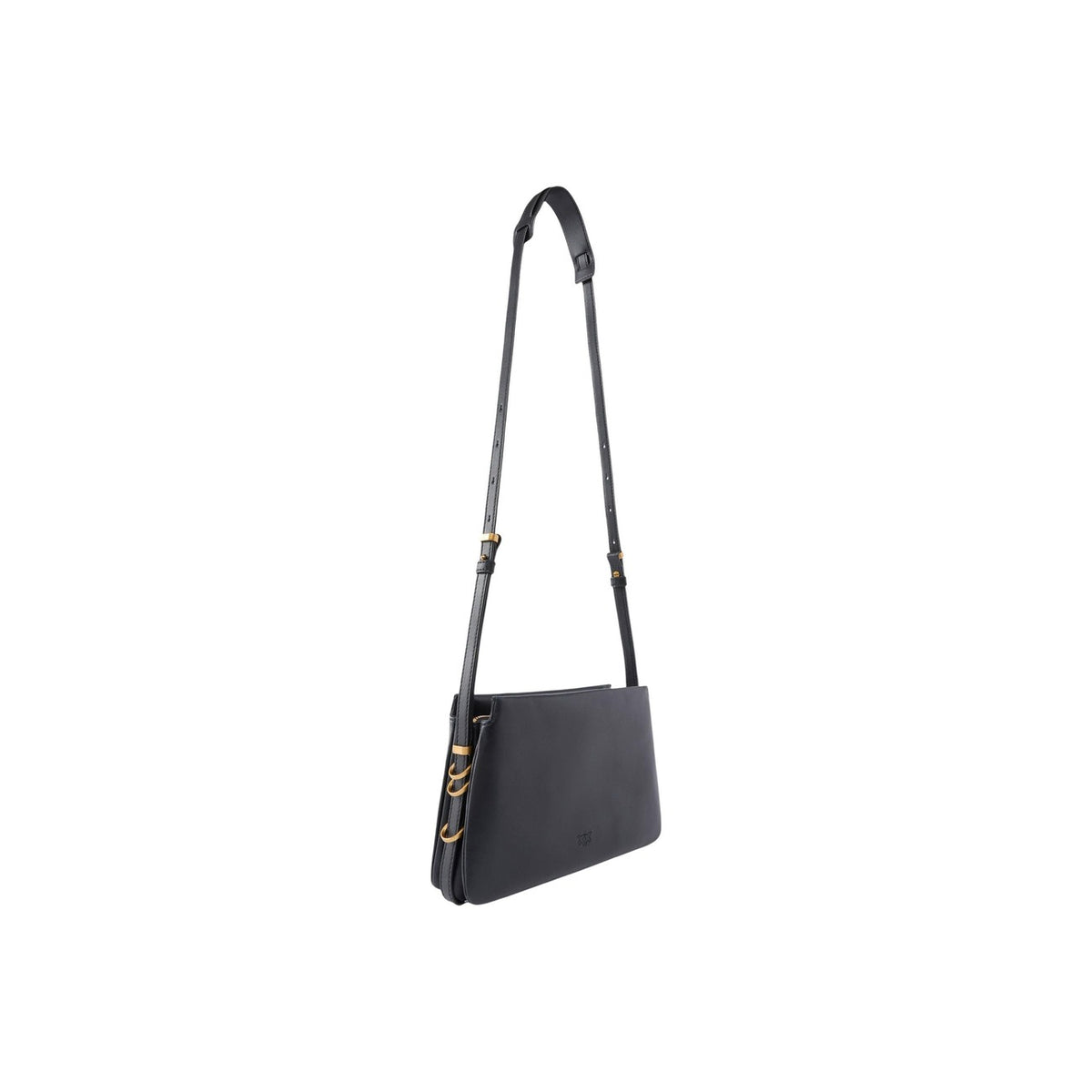 borsa a tracolla Pinko Triplet Mini in pelle di vitello morbido nera.
Vista posteriore