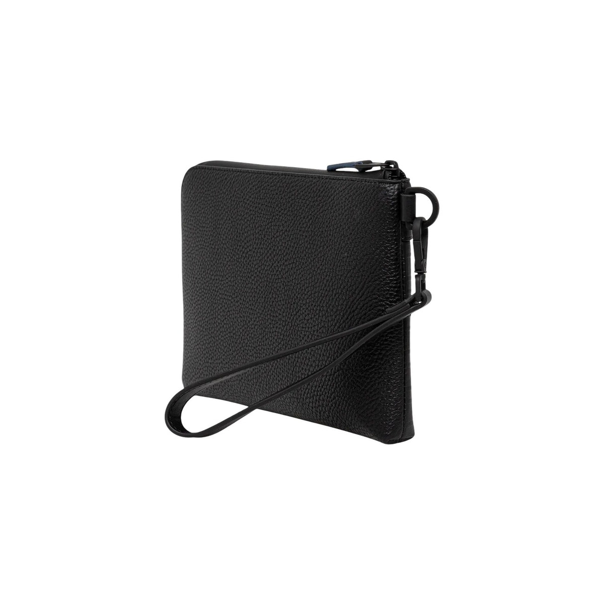 Pochette nera da uomo Tommy Hilfiger TH MODERN POUCH. Realizzato interamente in poliuretano di alta qualità. Vista posteriore