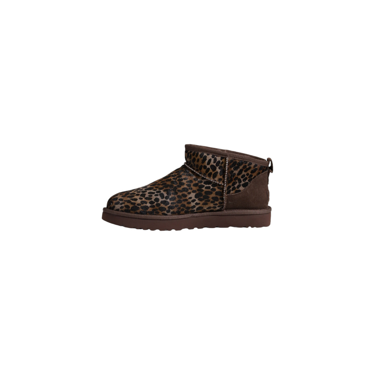 Ugg Stivali Donna Marroni con Fantasia Leopardata Stivaletti in Camoscio 100% Autunno/Inverno 1158328