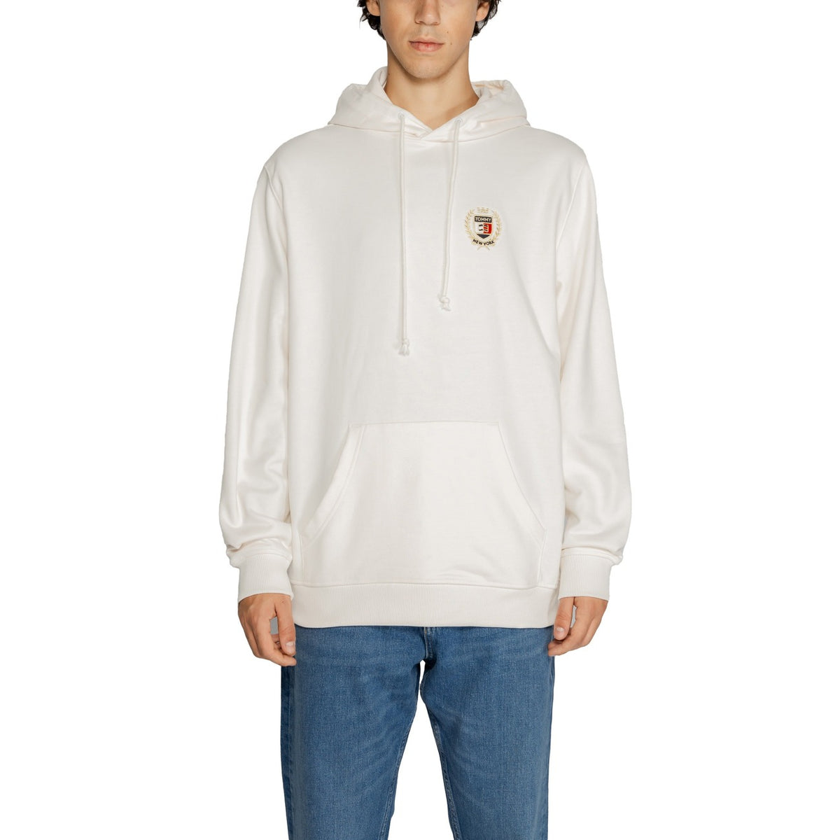 Tommy Hilfiger Felpa con Cappuccio Uomo Blu Maniche Lunghe Cotone 100% DM0DM19762