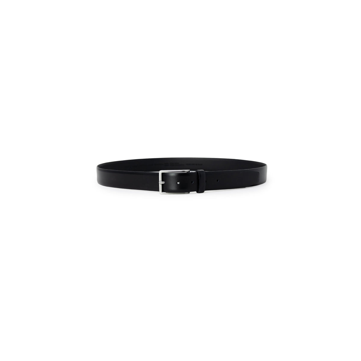 Cintura Boss uomo nera chiusa in pelle 100% 124x4.5x0.03 cm - vista frontale