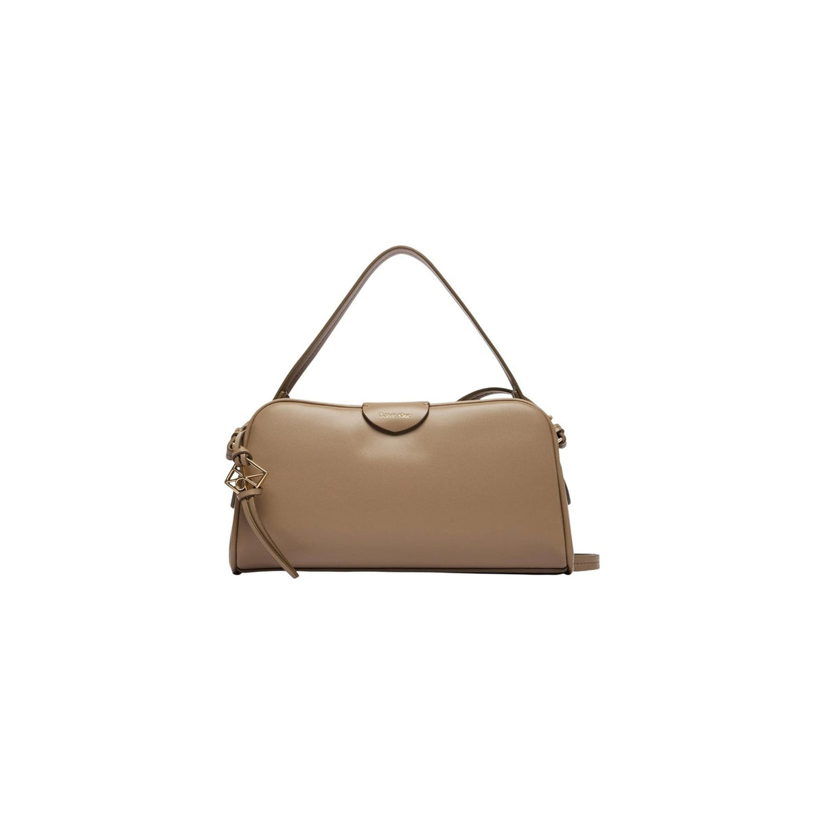 Calvin Klein Multi Compartment Bag; nera, scomparti interni multipli, ciondolo logo, 100% poliuretano. La borsa pratica e chic per una perfetta organizzazione quotidiana. Colore beige