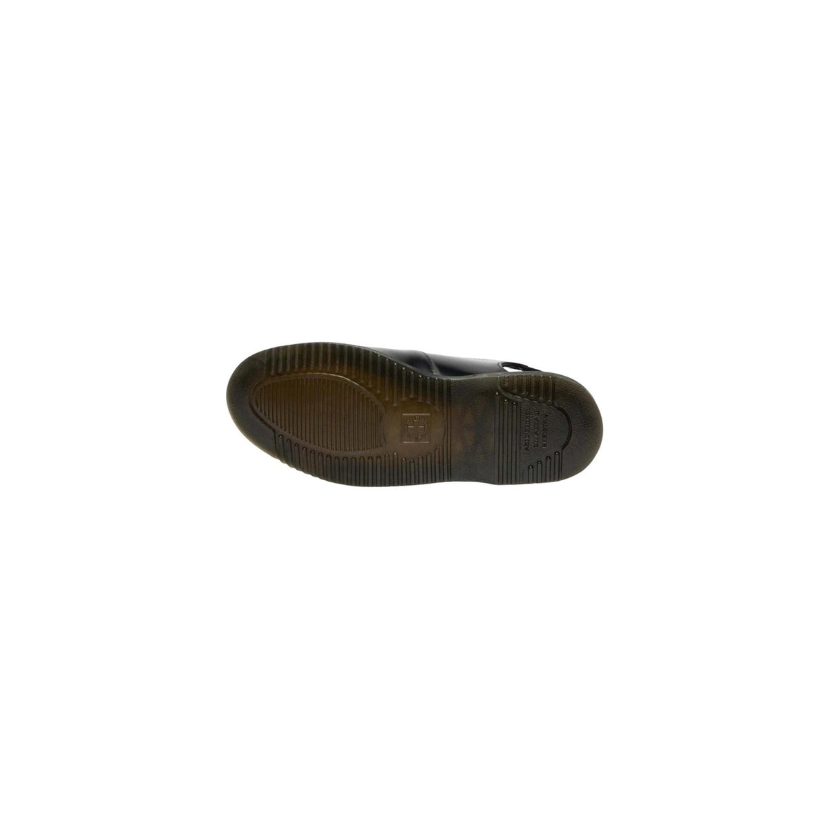 Sandali Dr. Martens Madaline; 100% pelle lucida Polished Smooth, doppi cinturini regolabili. Suola scanalata Dr. Martens, calzata personalizzata, design elegante e robusto. Stile iconico per la stagione calda. Vista suola