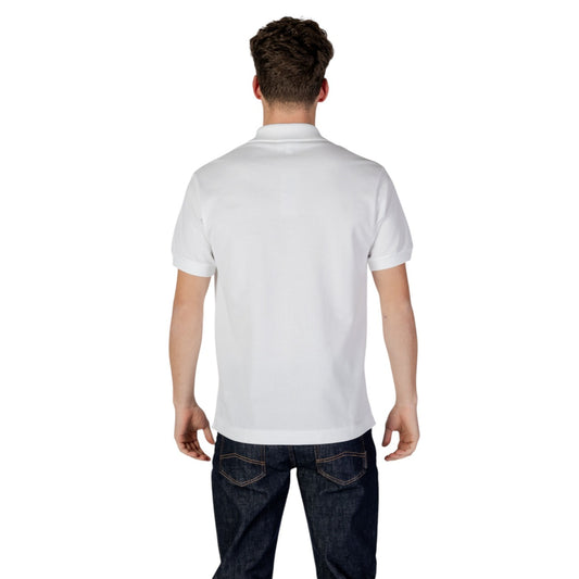 Lacoste Polo Uomo Bianco Bottoni Colletto Polo Scollo Tondo Maniche Corte 100% Cotone Primavera/Estate WH7_16060800008_WHITE