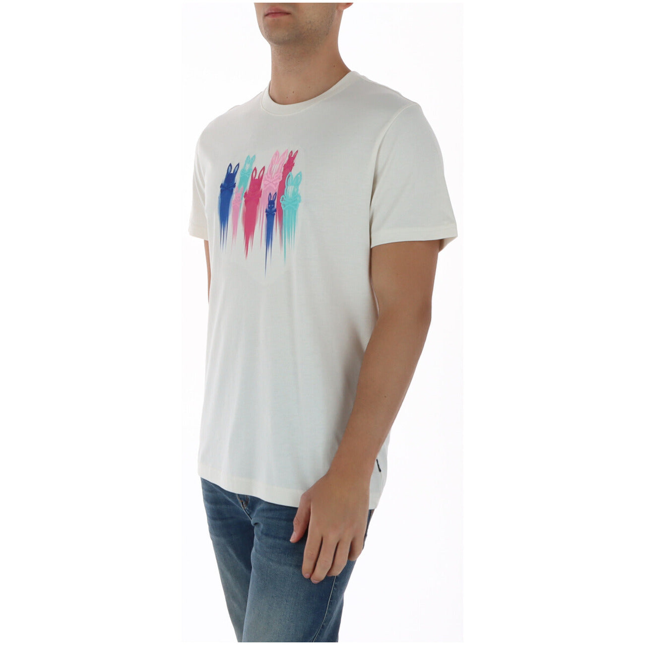 T-shirt Psycho Bunny Cosmo Graphic; Bianca, 100% Cotone Peruviano. Logo coniglietto ricamato e stampato, scollo tondo a coste, maniche corte. Comfort superiore e stile grafico unico. Codice: MT0200228.