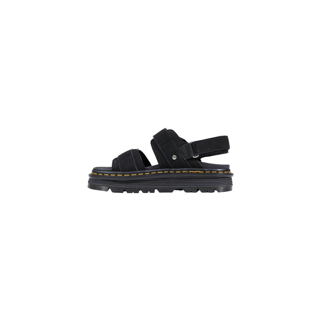 Dr. Martens Sandali con plateau in camoscio ZEBZAG nero Donna - vista laterale