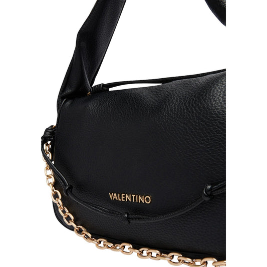 Borsa Valentino Bags Saphira Re VBSA6E08 nero. Borsetta da donna compatta (30x18,5x10 cm) in ecopelle con catena decorativa, manico a spalla, chiusura a cerniera e scomparti multipli.