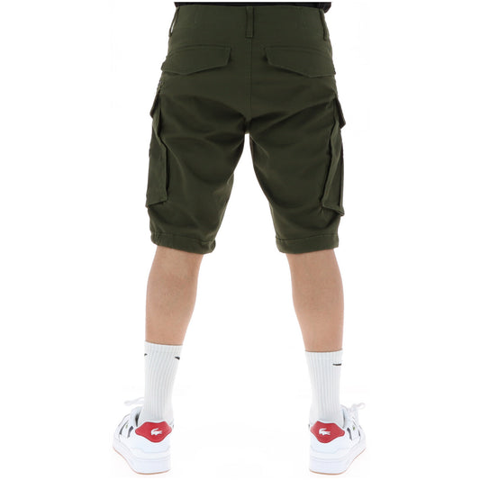 G-STAR Tapered Cargo Verde Scuro; vita bassa, multitasche, chiusura lampo. Lo stile utility-urban definitivo in puro cotone. Vista posteriore