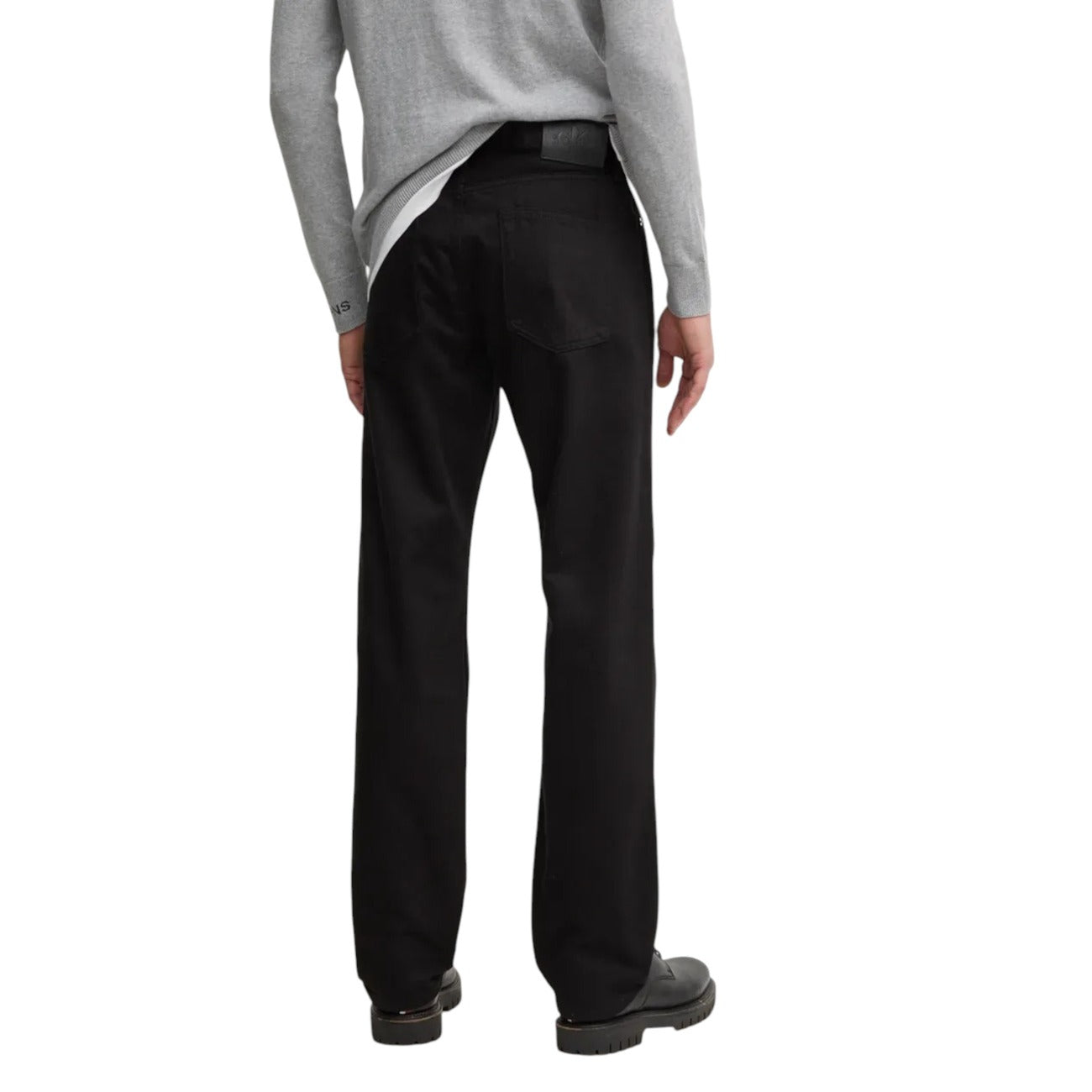 Calvin Klein Jeans Jeans Uomo Neri in Cotone 100% con Zip e Bottone Tasche Anteriori e Posteriori J30J325966