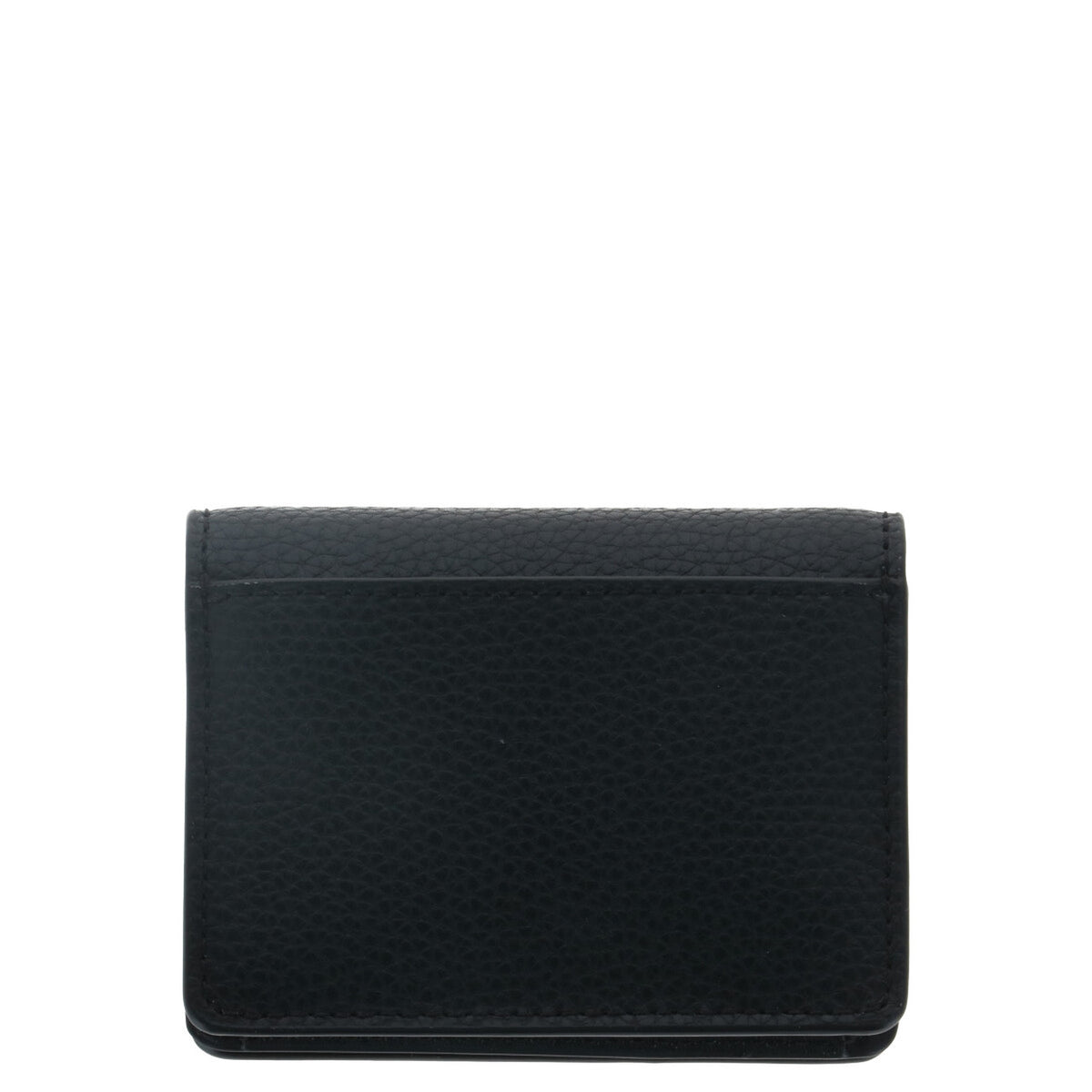 Michael Kors Portafoglio nero piccolo 10.5X8X3.5 cm Donna. Bottone automatico con scomparti interni vista posteriore retro