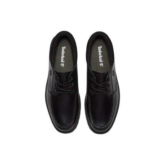 Scarpe eleganti stringate uomo Timberland HAYD LACE UP nere. Calzature casual sostenibili in 100% pelle con fodera in tessuto riciclato ReBOTL™ e suola in gomma ad aderenza ottimale.