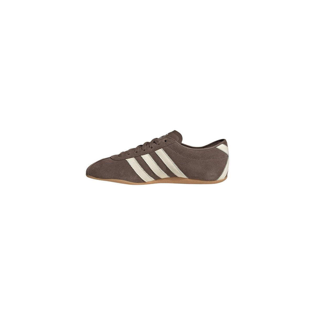 Adidas Originals Tokyo Earth Strata/Off White; sneakers in pelle e camoscio, suola sottile in gomma, stile vintage running. La scarpa versatile per il passaggio dal lavoro al tempo libero. Vista laterale
