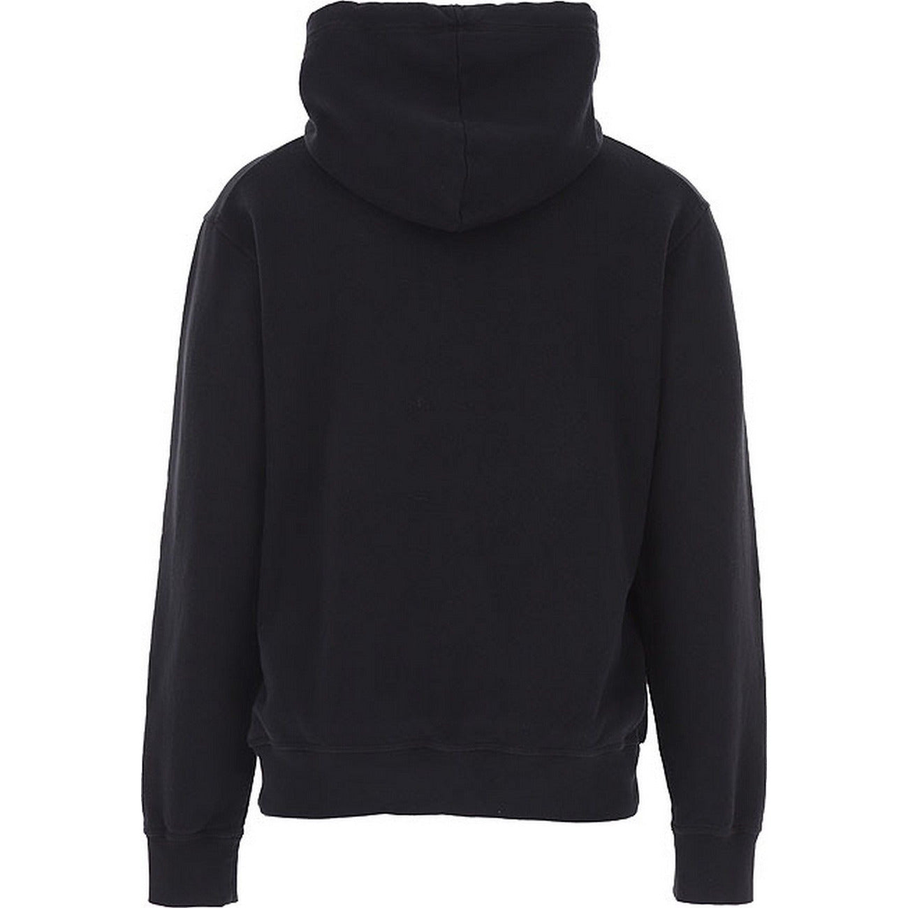 Dsquared Felpa Uomo Nera con Cappuccio Stampa Maniche Lunghe Scollo Tondo in Cotone 100% Autunno/Inverno B_43944