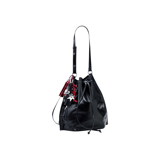 Borsa Desigual donna nera secchiello con coulisse - vista frontale