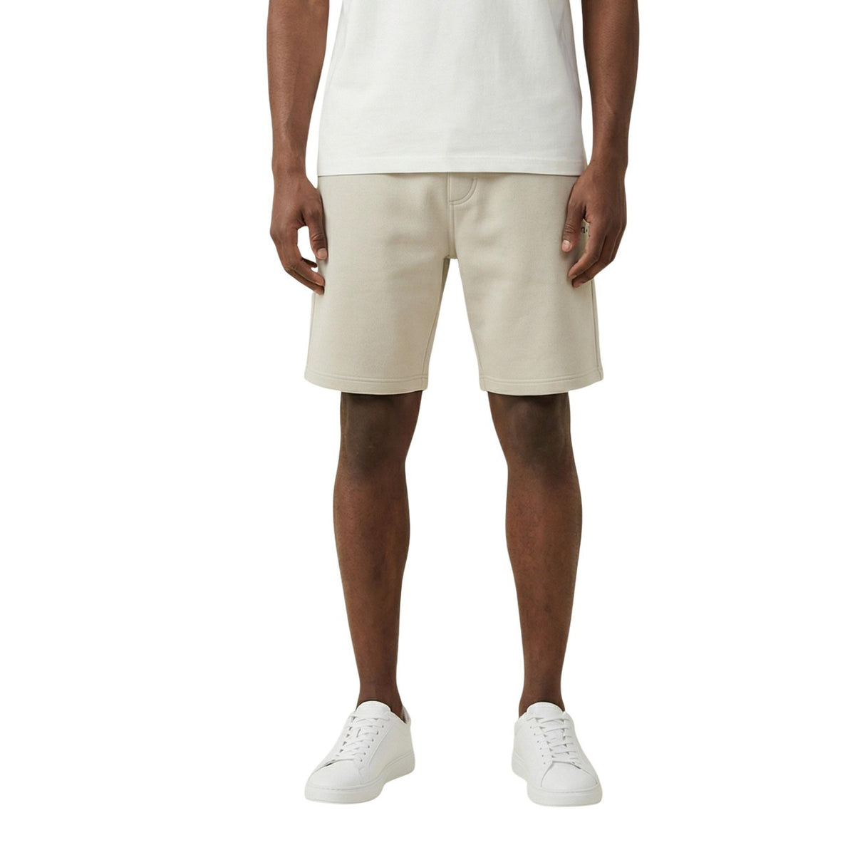Bermuda shorts uomo Calvin Klein Jeans beige in cotone con tasche anteriori