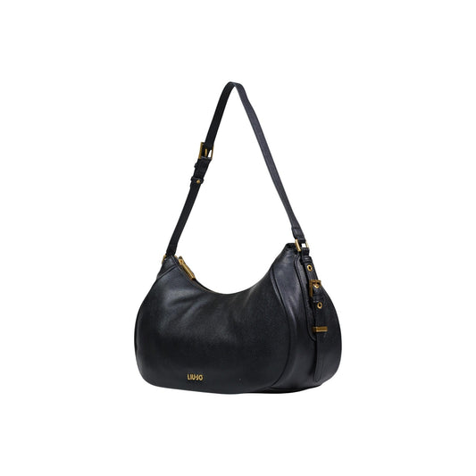 Borsa Liu Jo donna nera 100% ecopelle 27x12x12 cm - vista frontale laterale