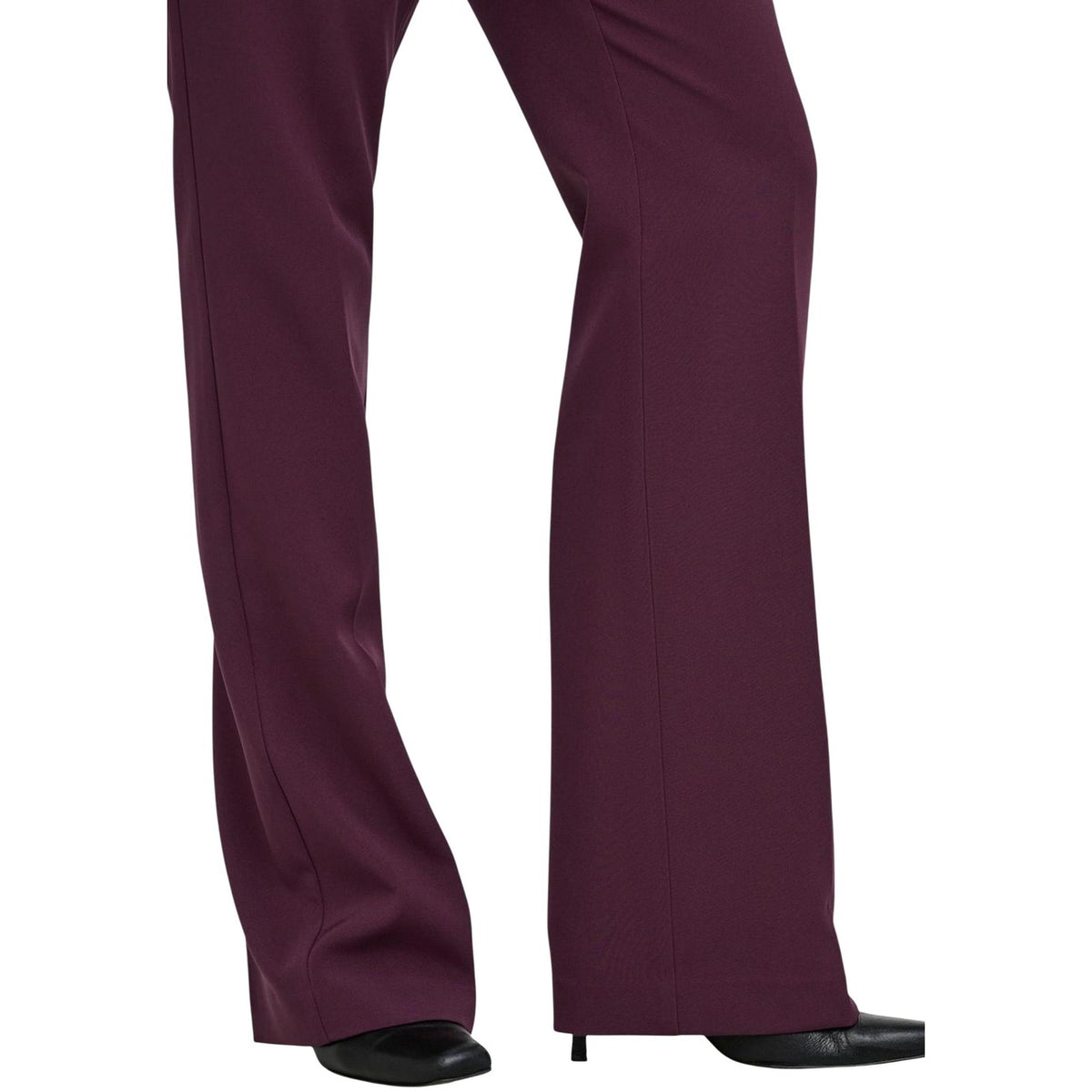 Pantaloni svasati donna Only viola – Pantaloni a zampa vita alta winetasting 15376978.