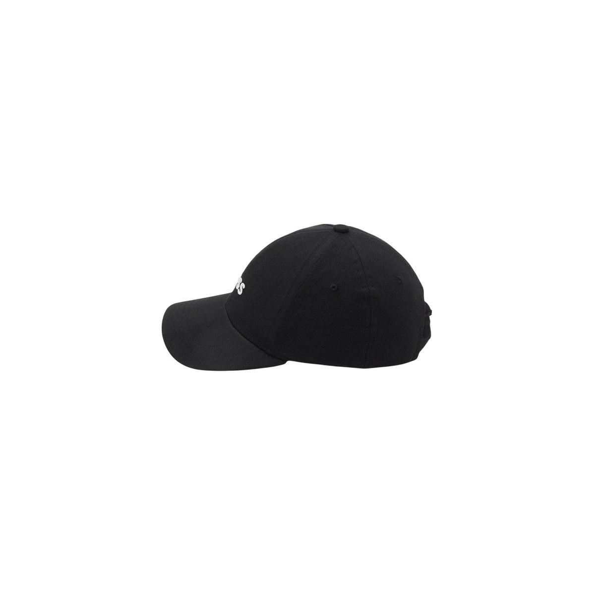 Cappello Boss uomo nero con visiera - vista laterale