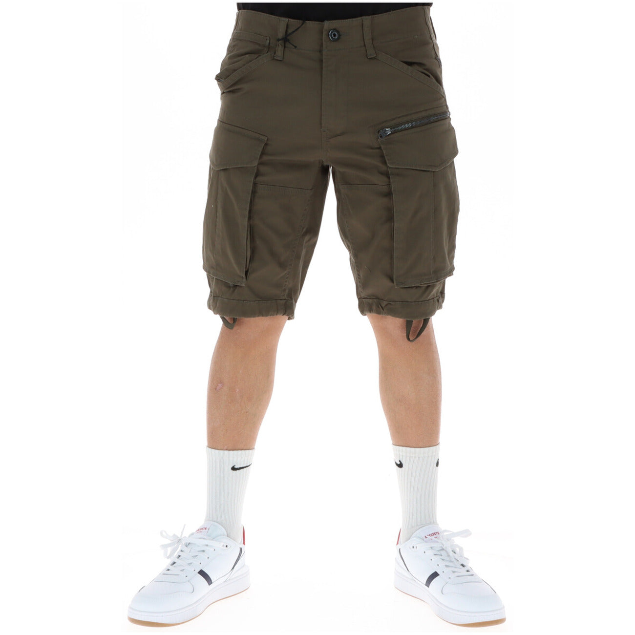 G-STAR Tapered Cargo Verde marrone; vita bassa, multitasche, chiusura lampo. Lo stile utility-urban definitivo in puro cotone.