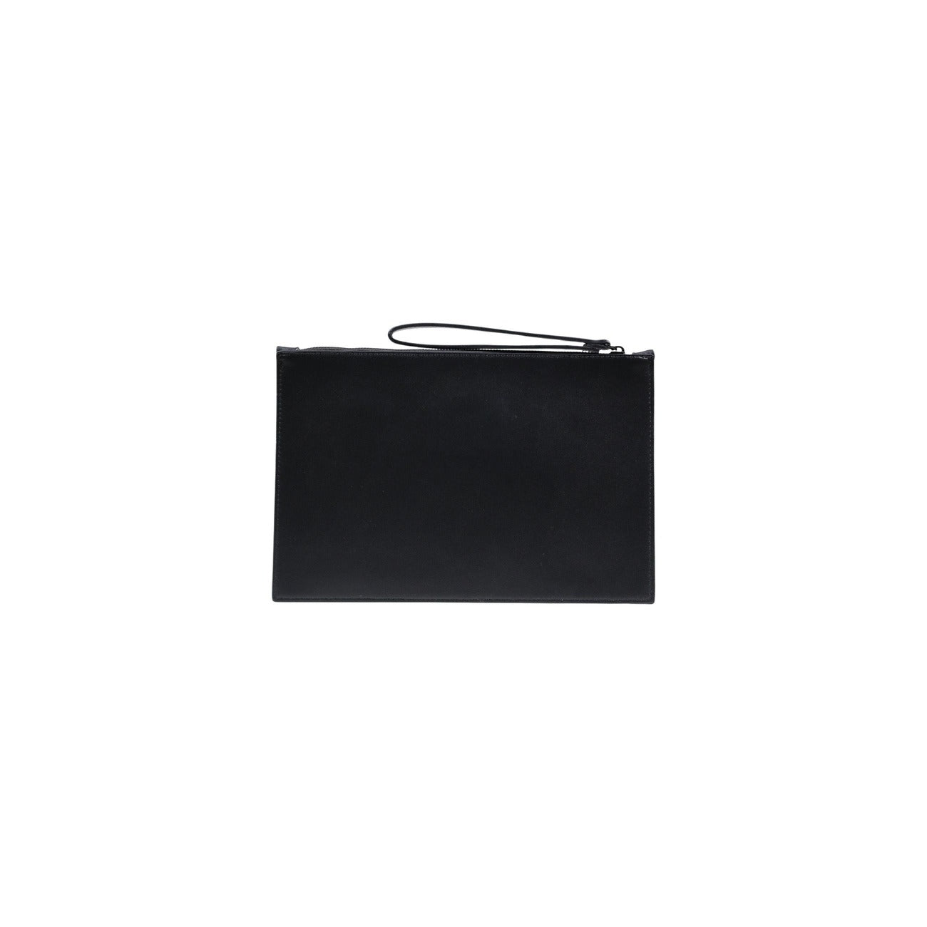 Pochette Uomo County of Milan; ecopelle 100%, stampa ali stilizzate, cinturino da polso, chiusura zip. L'essenziale streetwear moderno. Vista posteriore