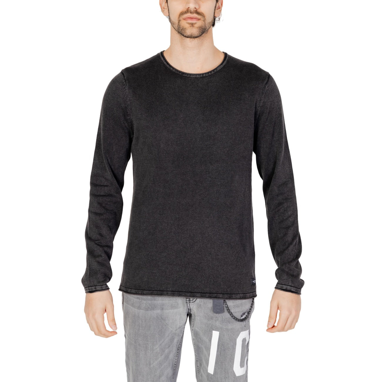 Jack & Jones Maglia Uomo Blu Manica Lunga Cotone 100% Primavera Estate 12174001
