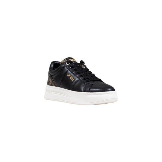 Guess Sneakers Donna Nere con Lacci - Scarpe Sportive Poliestere Poliuretano