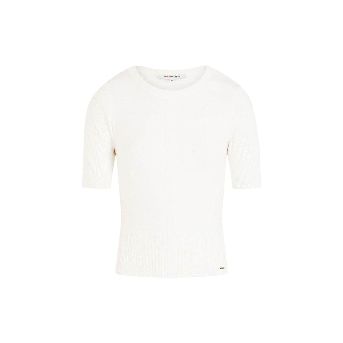 T-shirt Morgan De Toi donna bianca maniche corte scollo tondo - vista frontale