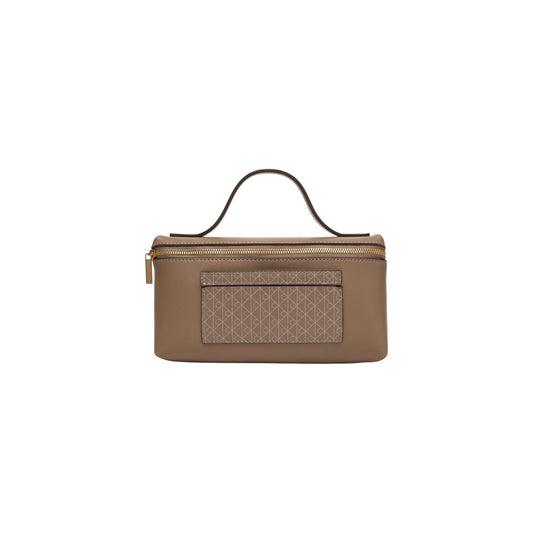 Borsa Calvin Klein donna beige a mano - vista frontale