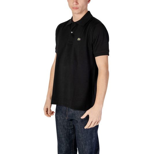 Lacoste Polo Uomo Nero Bottoni Colletto Polo Scollo Tondo Maniche Corte 100% Cotone Primavera/Estate WH7_16060800009_BLACK