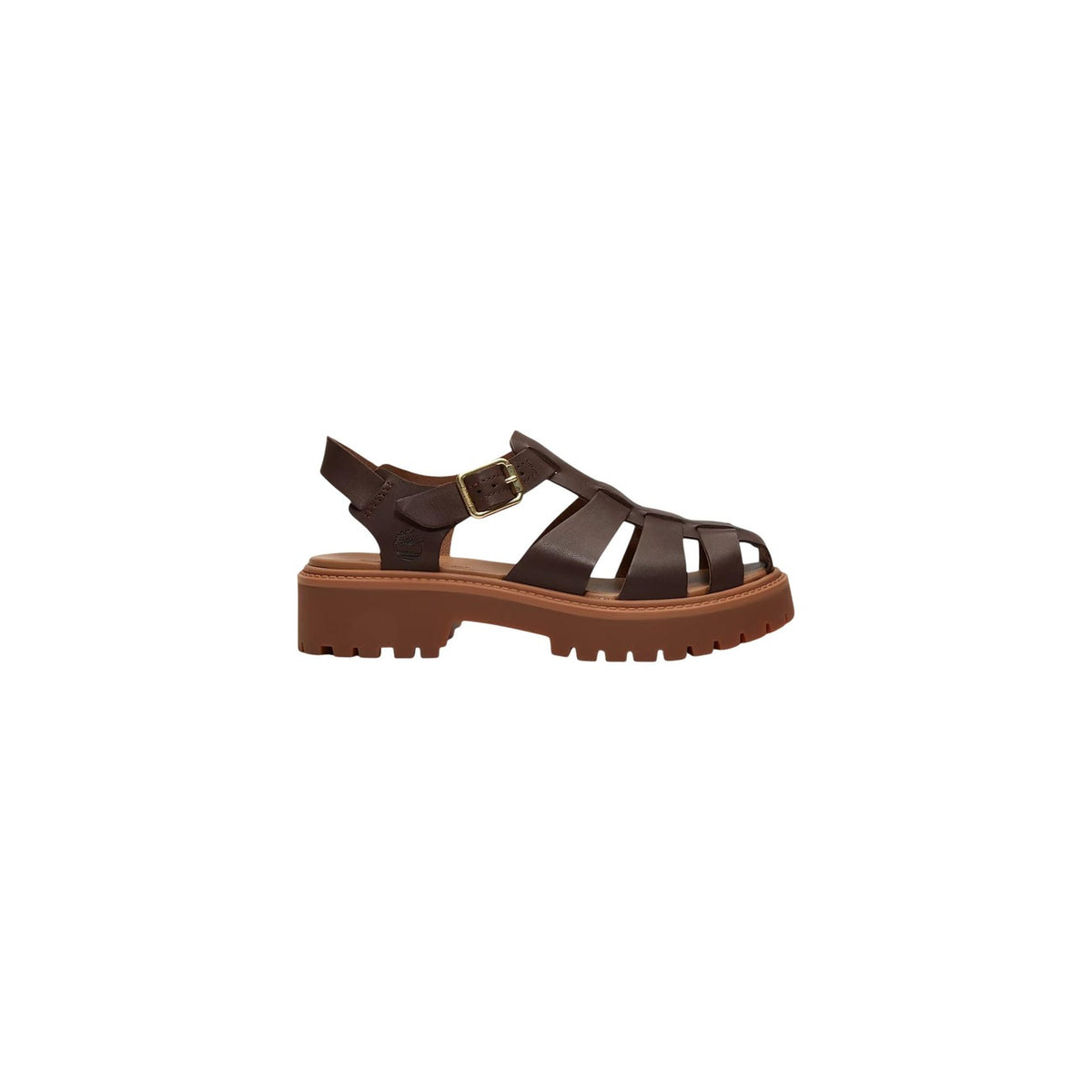 Timberland Fisherman Sandal; pelle premium, design intrecciato, fibbia regolabile, suola antiscivolo. Il sandalo iconico per il tuo stile estivo. Colore marrone
