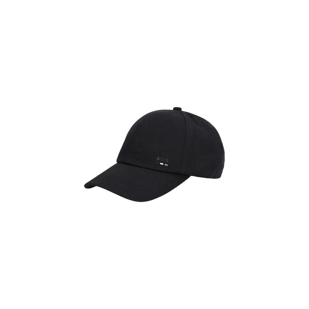 Cappello Boss uomo nero con visiera 100% cotone - vista frontale