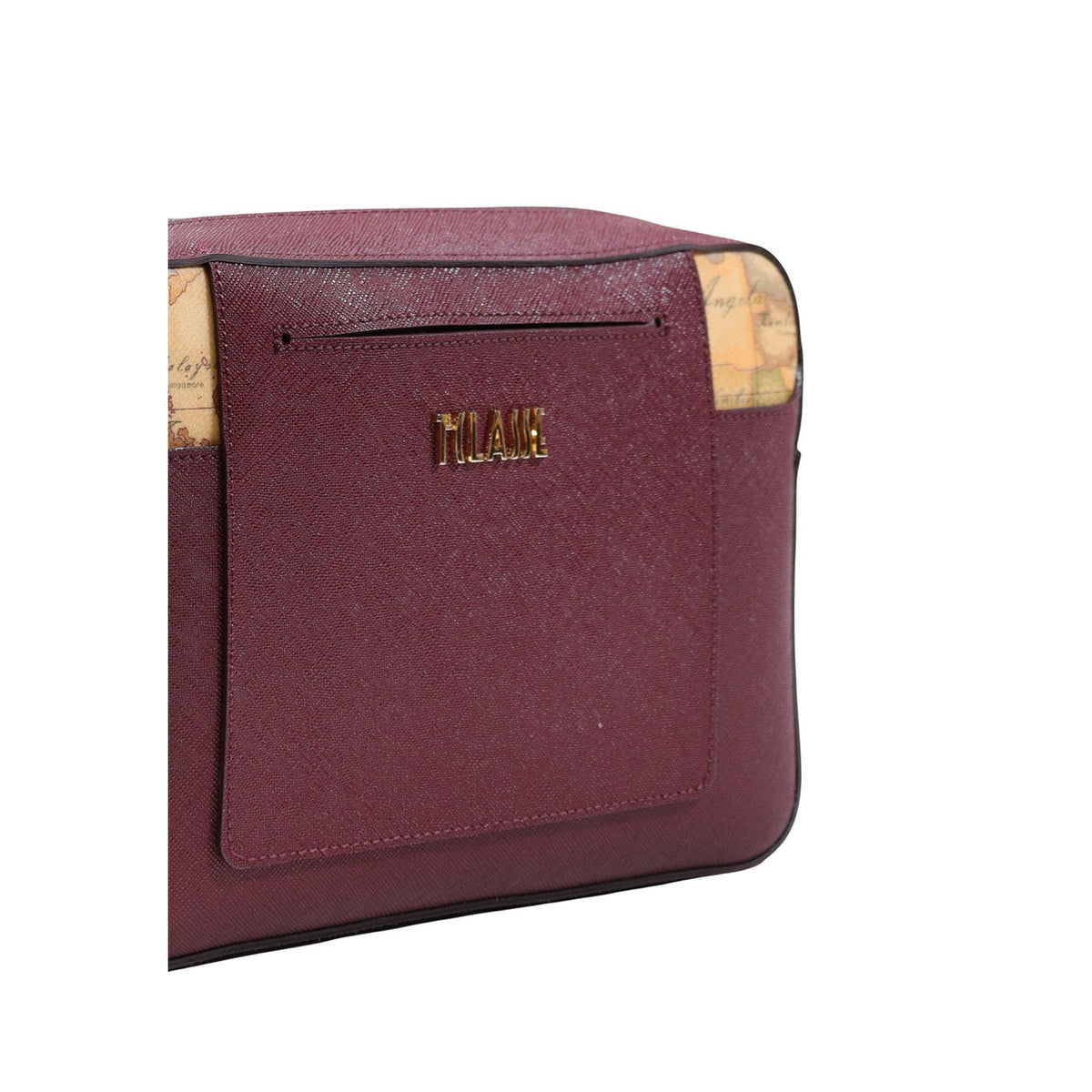 Borsa a tracolla donna Alviero Martini Prima Classe L LF77 9407. Borsa casual da donna con tasca anteriore con zip, dettagli mappa Geo, logo dorato e dimensioni 27x20x8 cm.