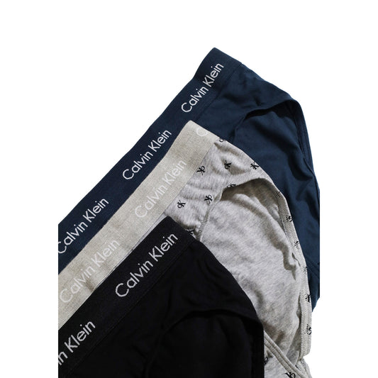 Calvin Klein Slip Uomo Nero Grigio e Blu. Cotone 95% Lycra 5% Autunno Inverno 0000U2661G
