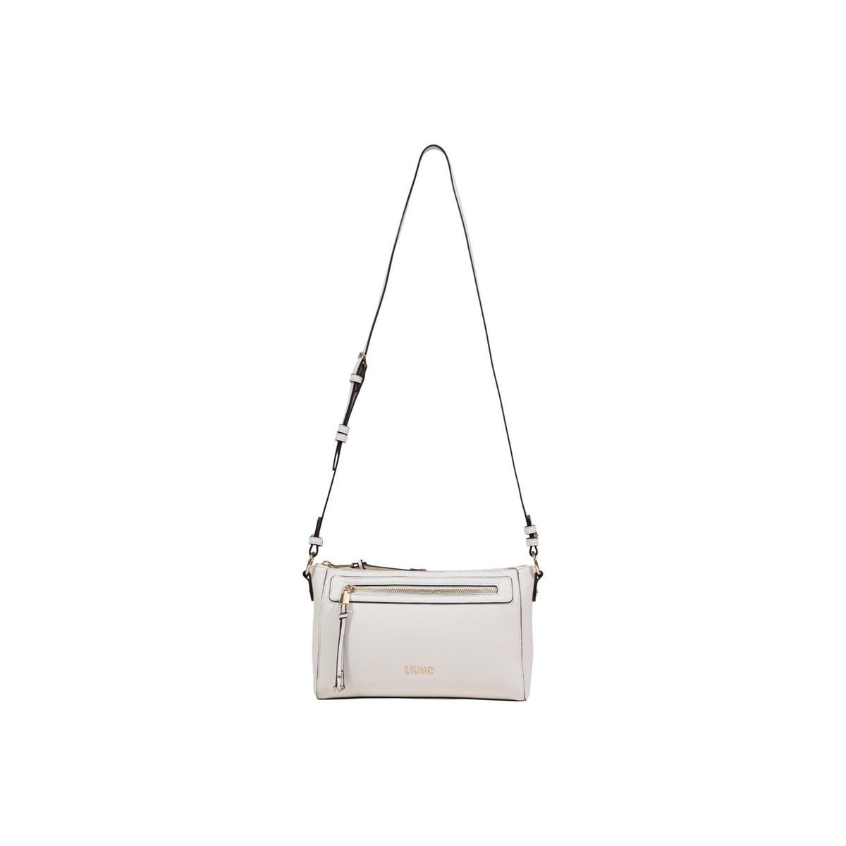 Borsa Liu Jo S CROSSBODY donna panna con cerniera tracolla tasche interne anteriori 100% poliuretano - vista frontale con tracolla