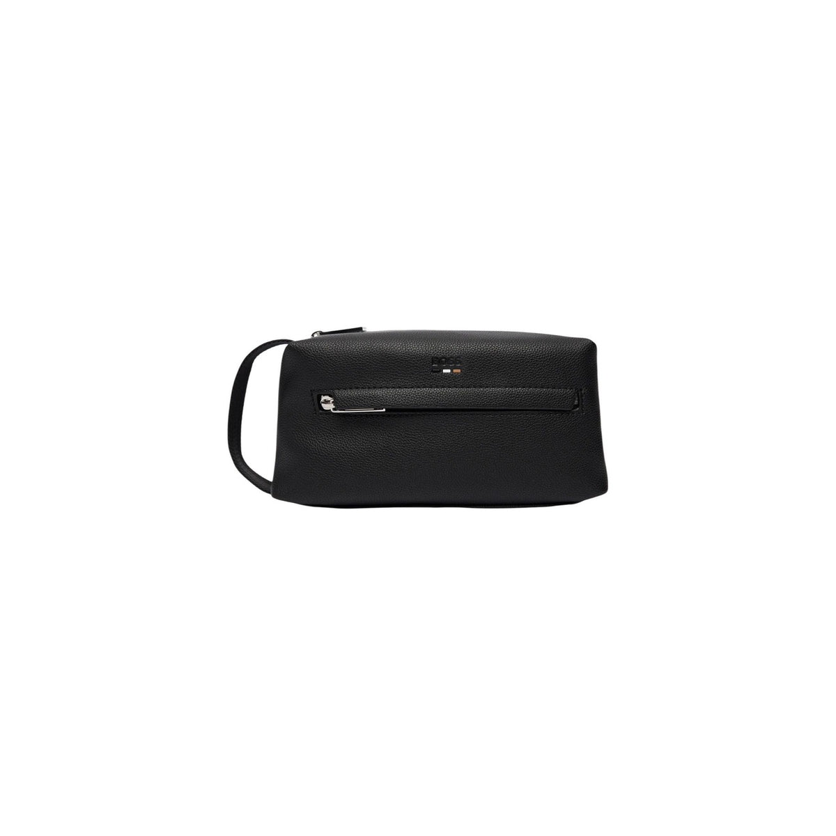 Borsa Boss uomo nera a mano con cerniera 20% poliestere 80% poliuretano 23x11x10 cm - vista frontale